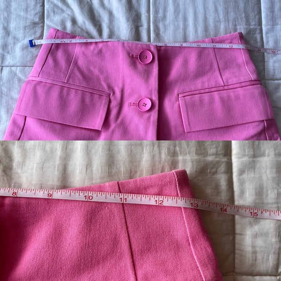 SOLD NWOT Derek Lam Preppy Mini Skirt 2 Bright Pink - Picture 10 of 11
